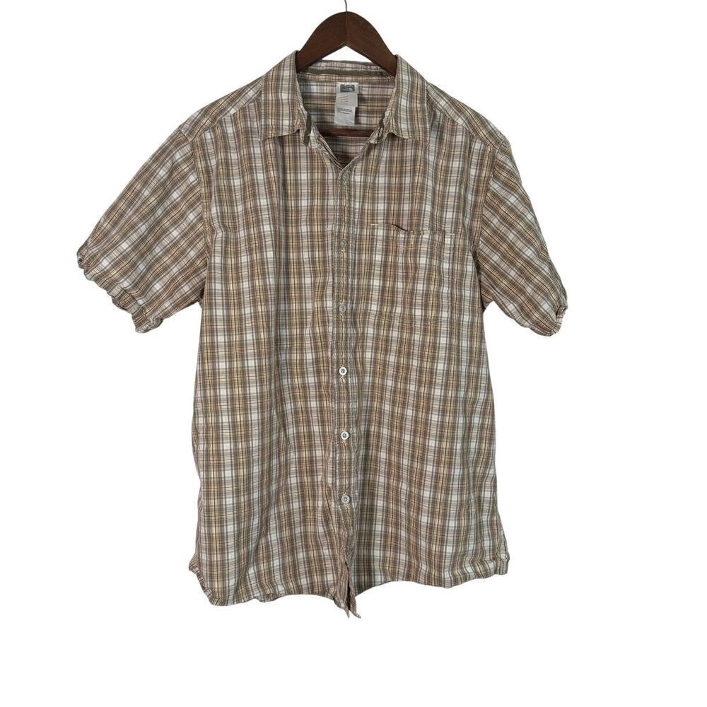 The North Face K Series Men’s XL Plaid Short Sleeve Shirt 100% Cotton
